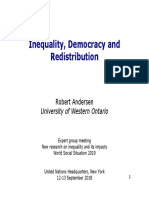 How Inequality Affects Attitudes Toward Democracy and Redistribution