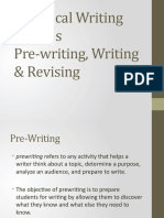 Technical Writing Process Pre-Writing, Writing & Revising