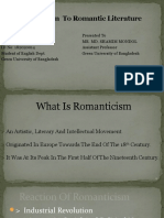 Introduction To Romantic Literature