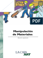 Manual de Capacitación Manipulación de Materiales