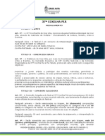 Regulamento 37 Coxilha Piá de Cruz Alta