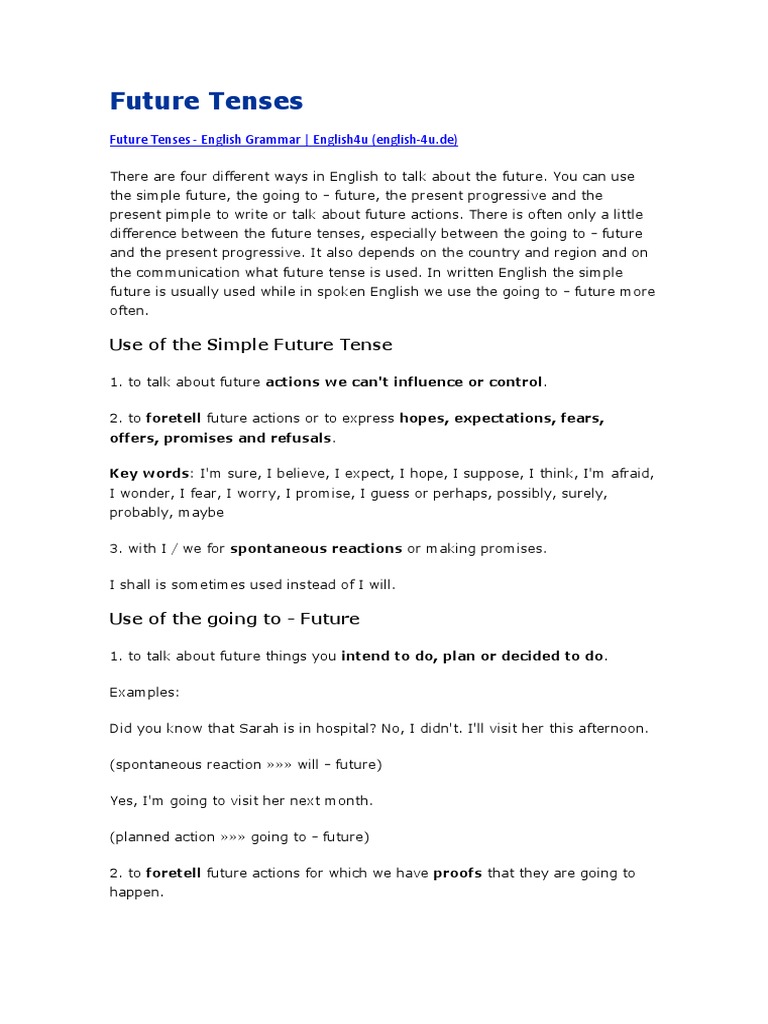 Future Time PDF