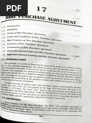 Hire Purchase | PDF