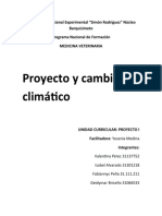 Proyecto y Cambio Climático