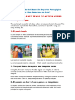 Lesson 9 V - Past Tense of Action Verbs