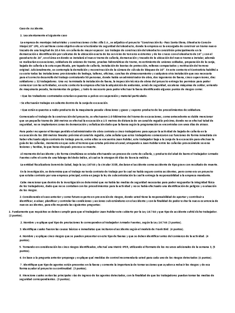 Examen Final Prevencion De Riesgos S9 Pdf Soldadura Construcción