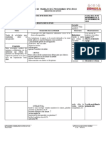 Plan de Trabajo Del Programa Específico