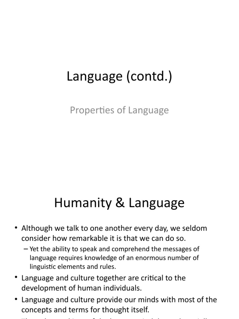 Understanding Language's Role in Humanity | PDF | Foreign Language Studies