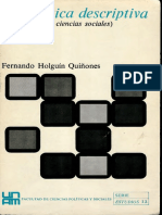 Fernando Holguín Quiñones: (Aplicada A Las Ciencias Sociales)