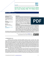 Penerapan HSSE (Health Safety Security and Environtment) Dalam Pengawasan Kegiatan Cargo Handling Oleh PT. Peteka Karya Samudera