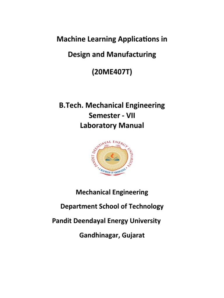 Lab - Manual - Machine Learning Lab - VII Semester - A | PDF | Support ...