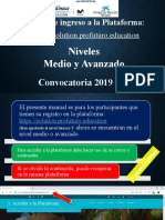 Manual de Ingreso A La Plataforma:: Niveles Medio y Avanzado