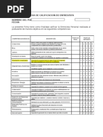 Entrevista de Salida Renuncia