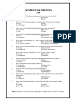 Manufacturing Ind-Quiz