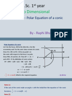 Polar Equation of A Conic 1