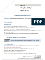 1.4. Le Transport Membranaire