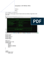 Tugas Kelompok Pemrograman 1 (20 Oktober 2022) : Nama: 1. Daffa Faturrahman (1227070024) 2. Deden Fernando (1227070026)