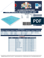 Ficha Técnica Referencia Acp-007: Panal Pack