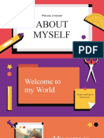 Welcome, Everyone!: About Myself