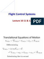 Flight Control Systems: Lecture 10 11 & 12