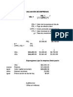 Valuación de Empresas Fel 1 (1 + CPPC) 1 Veo