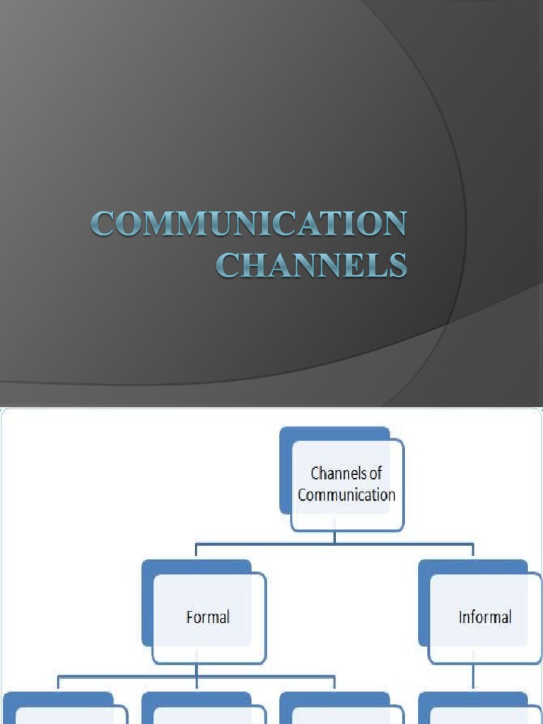 Communication Channels | PDF | Communication | Information