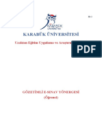 Karabük Üniversitesi: Uzaktan Eğitim Uygulama Ve Araştırma Merkezi