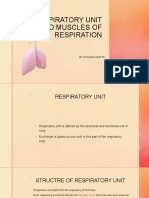 Respiratory Unit and Muscles of Respiration: by Nitisha Gupta