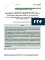 Infection Periods of Phytophthora Pluvialis and and Season in Pinus Radiata Forests in New Zealand