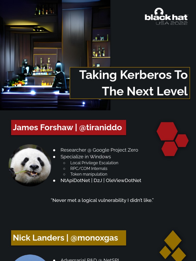 Taking Kerberos To The Next Level | PDF | Information Technology | Computer  Access Control