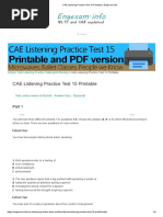 CAE Listening Practice Test 15 Printable - EngExam - Info