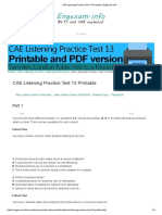 CAE Listening Practice Test 13 Printable - EngExam - Info