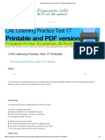 CAE Listening Practice Test 17 Printable - EngExam - Info