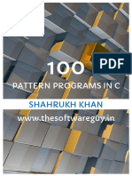 100 Pattern Programs in C