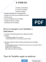 Variables E Indices