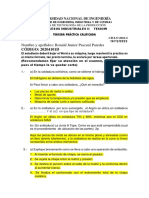 Nombre y Apellidos: Ronald Junior Pascual Paredes: CÓDIGO: 20204101D