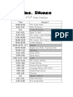 Daily Schedule 2011-2012