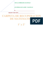 Carpeta de Recuperacion Matematica-1ero y 2do - Grado - 00001