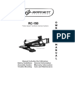 Barett RC 150 Compound Crossbow Manual