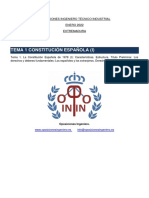 Tema 1 Constitución Española (I)