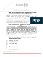 03 - Past Continuous Vs Past Simple (Intermediate)