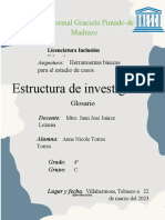 Estructura de Investigación: Esc. Normal Graciela Pintado de Madrazo