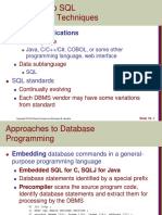 Introduction To SQL Programming Techniques: Database Applications