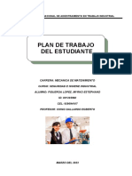 Plan de Trabajo Del Estudiante