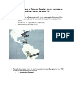 Situación Política en España y en Sus Colonias en América A Inicios Del Siglo XIX.