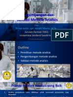 Pengembangan Dan Validasi Metode Analisis Pengembangan Dan Validasi Metode Analisis