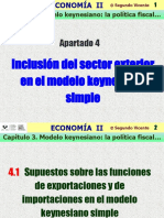Apartado 4: Inclusión Del Sector Exterior en El Modelo Keynesiano Simple