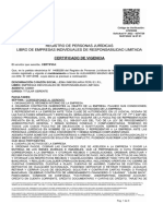 Vigencia de Poder Jema Inmobiliaria E.I.R.L.