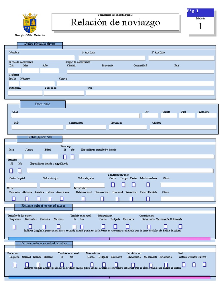 Formulario de Noviazgo | PDF | Género | Estudios de género, image size:768x1024