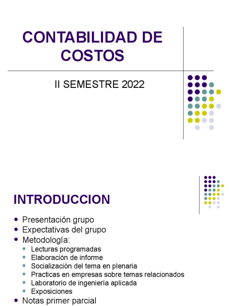 Costos de Produccion 2 | PDF | Costo | Contabilidad